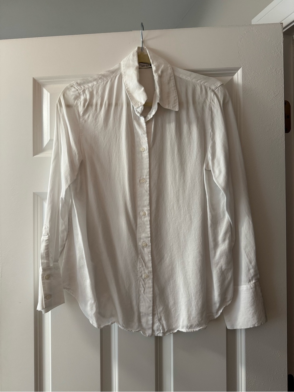 Zara White Button-Down Shirt